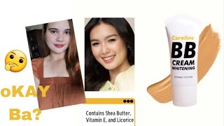 Careline BB Cream Whitening Cream Review [upl. by Sonja]