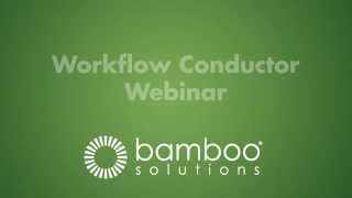 SharePoint Workflow Conductor Bamboo Webinar [upl. by Gerek]