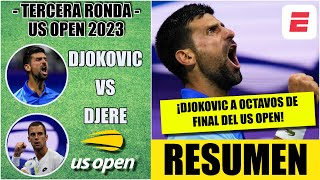 Novak Djokovic vs Laslo Djere  RESUMEN Tercera Ronda  US Open [upl. by Rheinlander306]