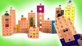 Lets Build Numberblocks Mathlink Cubes 2130 [upl. by Anaujait]