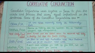 Correlative conjunctions  English Grammar Chart  Teaching Aid [upl. by Sanborne688]