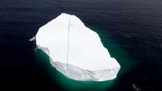 Drone view of Iceberg in Western Bay Newfoundland [upl. by Agathe673]