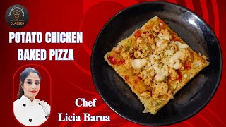 POTATO CHICKEN BAKED PIZZA CallWhatsApp for Join OnlineOffline Courses 91 8240605592 [upl. by Thetisa]