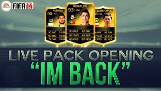 FIFA 14 Ultimate Team Pack Opening  Hunting For IF Ronaldo quotIm Backquot [upl. by Natsyrk]