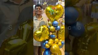 diy Personalised balloon bouquet done at East Patelnagar Balloon Bouquet stand decoration near me [upl. by Bertilla]