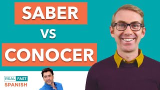 SABER vs CONOCER  How to Say quotTo Knowquot in Spanish [upl. by Yelreveb]