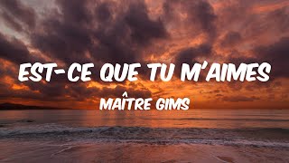 Estce Que Tu Maimes  Maître Gims Lyrics 🎵 [upl. by Aitercul919]