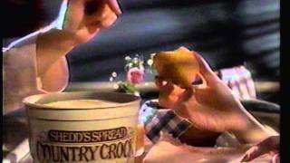 1986 Shedds Spread Country Crock margarine commercial [upl. by Ahseenyt]