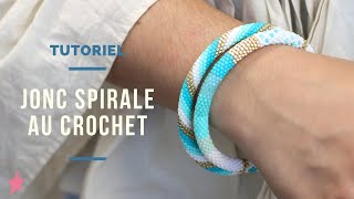 TUTORIEL  Bracelets de Perles en Spirale au Crochet [upl. by Eimme606]