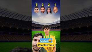 Ronaldo Jr vs Thiago Messi vs Broski vs Hasbulla🤩⚽ [upl. by Atilem]