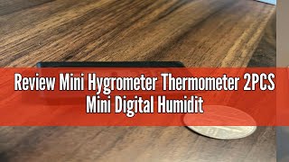 Review Mini Hygrometer Thermometer 2PCS Mini Digital Humidity Gauge AikTryee Hygrometer Indoor Humi [upl. by Arramas271]