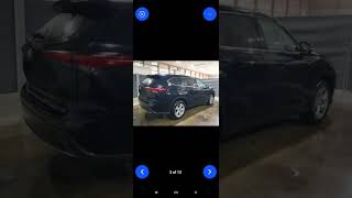 TOYOTA HIGHLANDER 2022 USA COPART LIVE CAR AUCTION [upl. by Annerahs]