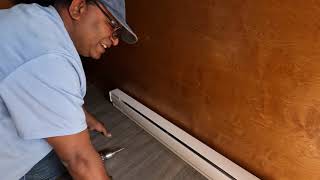 Installing Stelpro Baseboard Heater with thermostat [upl. by Shelton888]