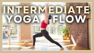 30 min Full Body Yoga  Intermediate Vinyasa Yoga Minimal Cues [upl. by Genet]