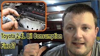 Toyota 24L Oil Consumption Repair Followup [upl. by Atiruam613]