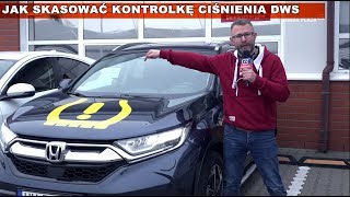 Poradnik HondaPlazaTV 24 Jak skasować kontrolkę ciśnienia w oponach DWS Honda CRV 20182019 [upl. by Suedama322]