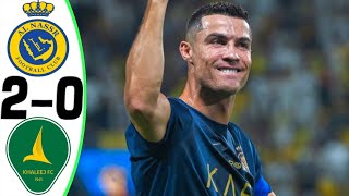 Al Nassr vs Al Khaleej 20  RONALDO GOAL  All Goals and Highlights 2023 [upl. by Niamart]