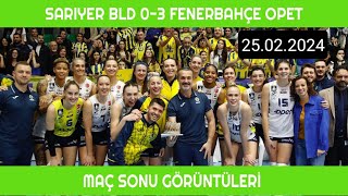 Maç Sonu Görüntüleri Sarıyer BLD 03 Fenerbahçe Opet 25022024 [upl. by Eichman]