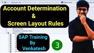 Specify Account Determination and Create Screen Layout rules in sap fico [upl. by Cinomod714]