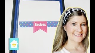 RECIPE BINDER ORGANIZATION  HOW I STORE RECIPES IN BINDER  BINDERS 101 [upl. by Nissa]