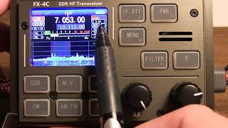 355 Radio Review FX4C SDR QRP Transceiver  Review of features and operating controls [upl. by Norda]