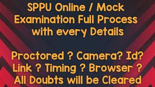 SPPU Online  Mock Test Examination Full Process  Every Details  Timing  All Doubts Clear Piyush [upl. by Kato]