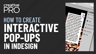 InDesign How to Create PopUps for Interactive Documents Video Tutorial [upl. by Hera]