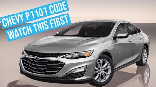 2019 chevy Malibu p1101 code watch this before start replacing parts [upl. by Einuj291]