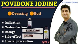 Povidone iodine  Cipladine  Betadine  Indication Dosage Sideeffect Ointment for dressing [upl. by Uzia]