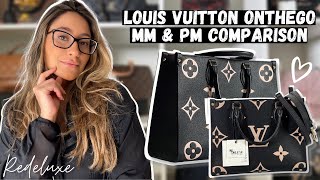 Louis Vuitton Size Comparison ONTHEGO MM  PM  Bonus GM Comparison [upl. by Grosmark249]