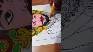 Hare ka Tum Hi Keval Ho Ek Sahara🙏 Jiska Na Koi Jagat Main Shyam Hamara 🥰 art shorts youtube [upl. by Acyre55]