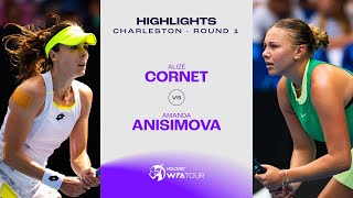 Alizé Cornet vs Amanda Anisimova  2024 Charleston Round 1  WTA Match Highlights [upl. by Dimond]