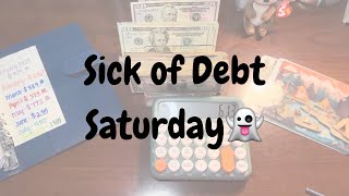 Sick of debt Saturday👻  how much did we save for debt this month [upl. by Iveel]