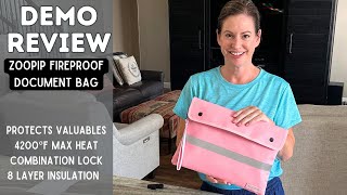 Everything you need to know  ZOOPIP Fireproof Document Bag [upl. by Nancie]