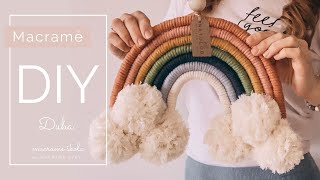 DIY 🌈 MAXI Macrame duha by MACRAMÉ SVĚT [upl. by Malkin]