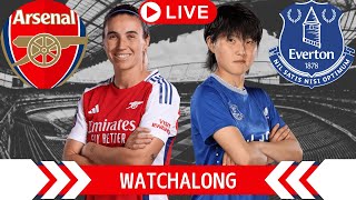 ARSENAL WOMEN V EVERTON WOMEN LIVE STREAM amp WATCHALONG [upl. by Tudela228]