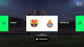 Barcelona vs Espanyol 13102024 Liga F Femenino FC 25 [upl. by Natsrik]