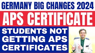 Germany Big Changes 2024  APS Certificate  Student Issue with APS Process  Free Study in Germany [upl. by Raquela742]