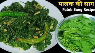 पालक का साग बनाने का आसान तरीका Palak Ka Saag Kaise Banta Hai  Palak Ka Saag Recipe [upl. by Zonnya746]