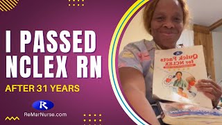 I Passed NCLEX RN After 31 Years  NCLEX Success Story [upl. by Beshore710]