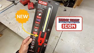 Review Of The Harbor Freight ICON  1000 Lumen Dual Sided Rechargeable Work Light  Worth 5900 [upl. by Nerb423]