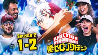 My Hero Academia Season 2 SPORTS FESTIVAL  2x1 amp 2x2 Reaction [upl. by Holey]