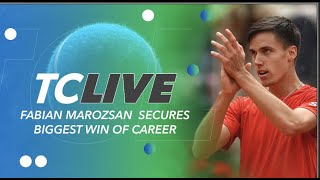 Fabian Marozsan Upsets Alcaraz in Rome  Tennis Channel Live [upl. by Nnylak]