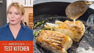 How to Make ButterBasted Fish Fillets with Garlic and Thyme [upl. by Eeldarb]