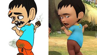 Goyang Upin Ipin Funny Cartoon Drawing Meme 😂 Upin amp Ipin funny video [upl. by Ivah31]