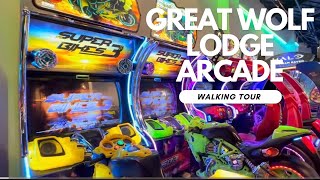 Great Wolf Lodge Arcade walkthrough when empty [upl. by Easter]