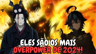 TOP 10 ANIMES COM PERSONAGENS OVERPOWERS DE 2024 [upl. by Llenej569]