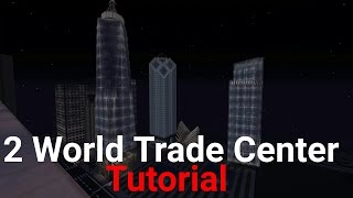 Minecraft  2 World Trade Center tutorial Part 1  from New York [upl. by Elraet]