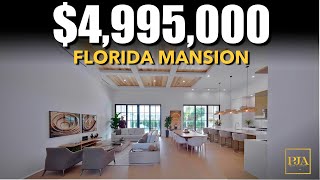 Inside a 5000000 FLORIDA MANSION  Luxury Home Tour  Peter J Ancona [upl. by Ahsinel]