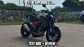 KTM SUPER DUKE 1390 R  Test Ride amp Review [upl. by Kalinda259]